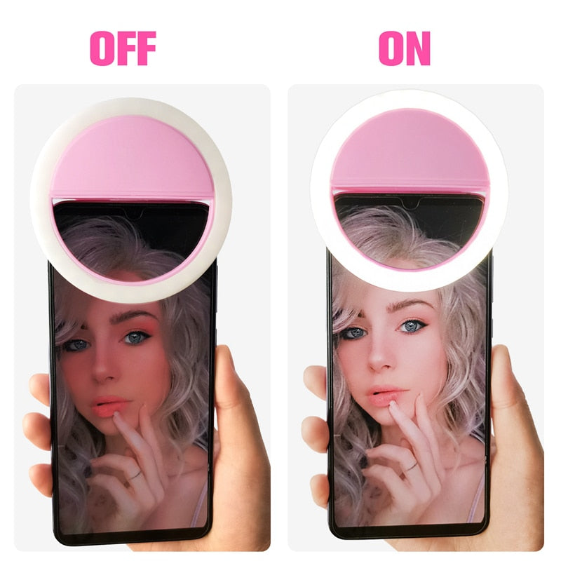 Rechargeable Selfie Ring Light Mobile Phone