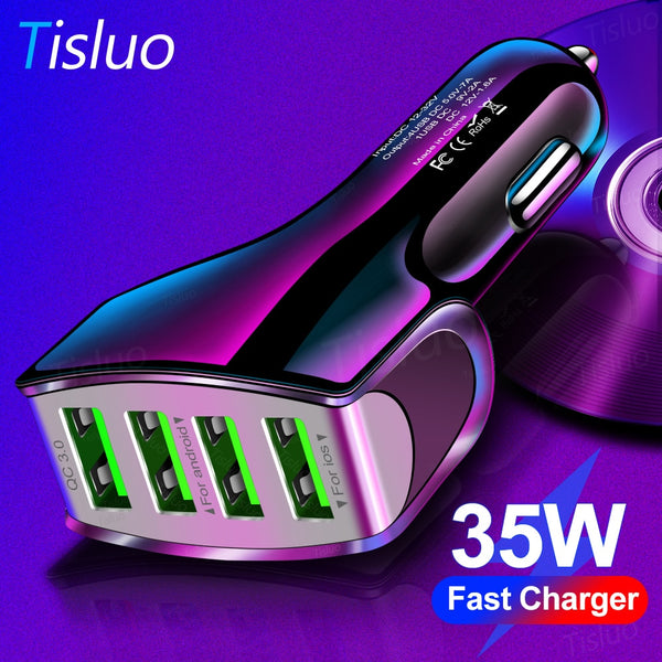 35W USB Phone Adapter Car Charger For iPhone