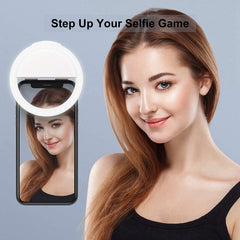 Rechargeable Selfie Ring Light Mobile Phone