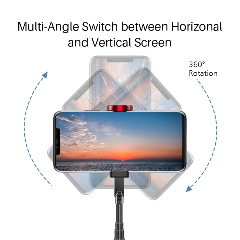 Wireless Bluetooth Selfie Stick Foldable Tripod Expandable
