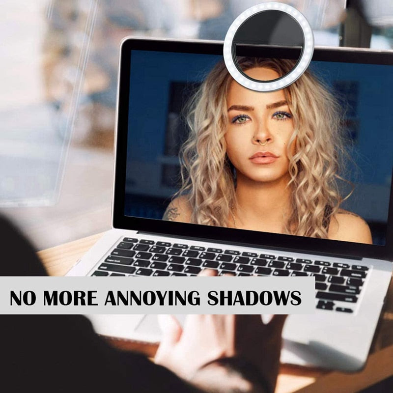 Rechargeable Selfie Ring Light Mobile Phone